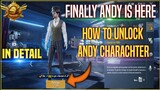 Finally Andy Is Here Pubg Mobile | How To Unlock Andy Charachter Pubg