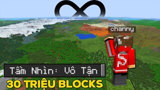 Bật Tầm Nhìn Vô Tận Trong Minecraft Mình Có Thể Thấy 30 Triệu Blocks