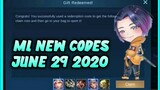 ML New Codes/June 29 2020