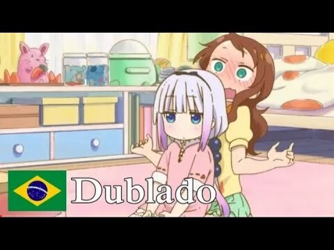 [Dublado] Kanna & Saikawa Brincando | Kobayashi-chi no Maid Dragon EP.06