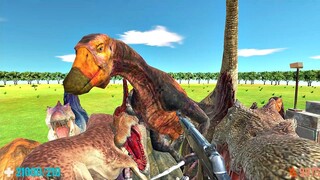 Vicious Dinosaurs Attack My Millitary Base. FPS Perspective! Animal Revolt Battle Simulator