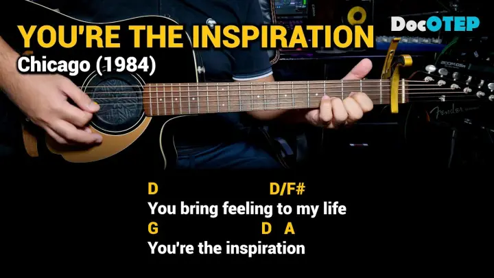 You're The Inspiration - Chicago (Easy Guitar Chords Tutorial with Lyrics)