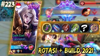 TUTORIAL ROTASI + NEW BUILD LANCELOT 2021 | LANCELOT GAMEPLAY #223 | MOBILE LEGENDS BANG BANG