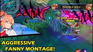 AGGRESSIVE FANNY MONTAGE PT. 2 | PLAYING FANNY SMOOTHLY! | MLBB