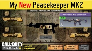 I got the Peacekeeper MK2 - Golden Talon & TIPS to Get It Fast!!! | COD MOBILE