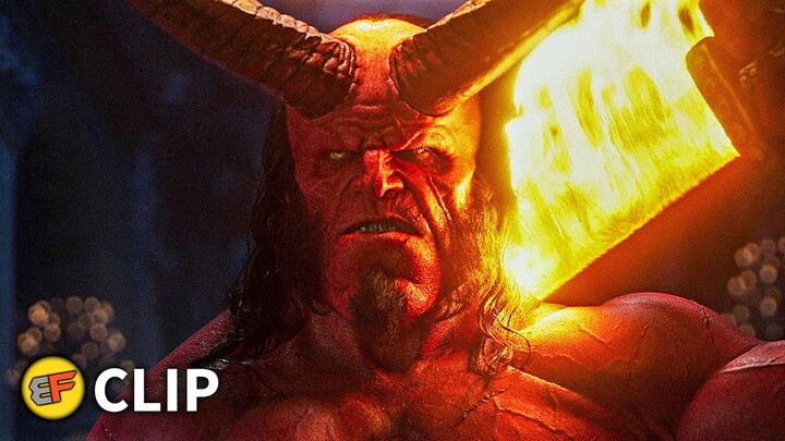 Hellboy Wields Excalibur - ฉากนรกบนดิน | เฮลล์บอย (2019) ภาพยนตร์คลิป HD 4K