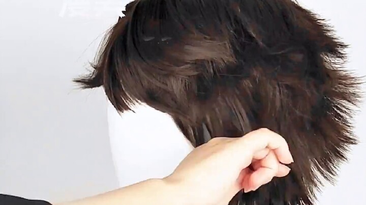 Comic Volleyball Boy and Toru Okawa cos wig styling tutorial