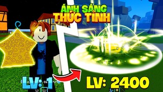 Blox Fruit - Thử Thách Thức Tỉnh Full Trái Ánh Sáng từ Level 1 (level 1 to max in roblox)