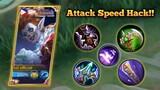 KARRIE ATTACK SPEED ABUSE!! KARRIE'S ULTI + THESE NEW ITEMS (ATK SPEED HACK) | MLBB