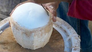 Coconut Cutting Skills | Thai Street Food