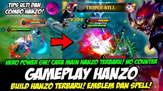 HERO POWER GW❗CARA MAIN HANZO TERBARU❗BUILD HANZO TERSAKIT 2023❗TUTORIAL & GAMEPLAY HANZO TOP GLOBAL