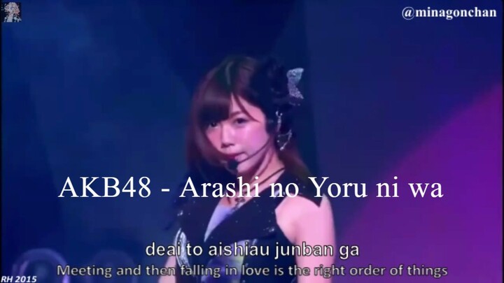 AKB48 - Arashi no yoru ni wa 嵐の夜には (B5 original/RH Mix)