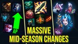 NEW HUGE PBE CYCLE -  Gameplay Changes | Massive Item Changes | Off Meta Buffs | New Cosmetics