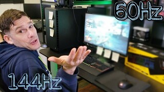 60Hz vs 144Hz Vs 120Hz | Testing Refresh Rate on an HP 25X Gaming Monitor