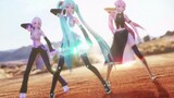 [ChopHands][MMD] 3 สาว มิกุ ลูกะ และฮาคุเต้นเพลง Sand Planet