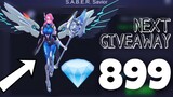 Here's some tip to win the 899 diamond worth of skin giveaway.