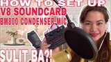 BM800 Condenser Microphone Set Up | Full review | Unboxing BM800 with V8 Soundcard | 2021 BM800