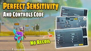 PUBG No Recoil Sensitivity And Control Setting with Code | PUBG MOBILE | BGMI