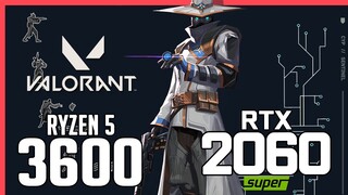 Valorant on Ryzen 5 3600 + RTX 2060 Super 1080p, 1440p benchmarks!