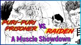 [Raw Japanese] Raiden VS. Puri-Puri Prisoner: A Muscle Showdown   |  OPM Webcomic Chapter 136