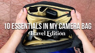 10 ESSENTIALS in my Camera Bag for Travel // Fujifilm X-T30