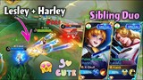LESLEY + HARLEY BEST SIBLING DUO🔥Matching Skins!😍❤️New Season Road to Mythic🌸