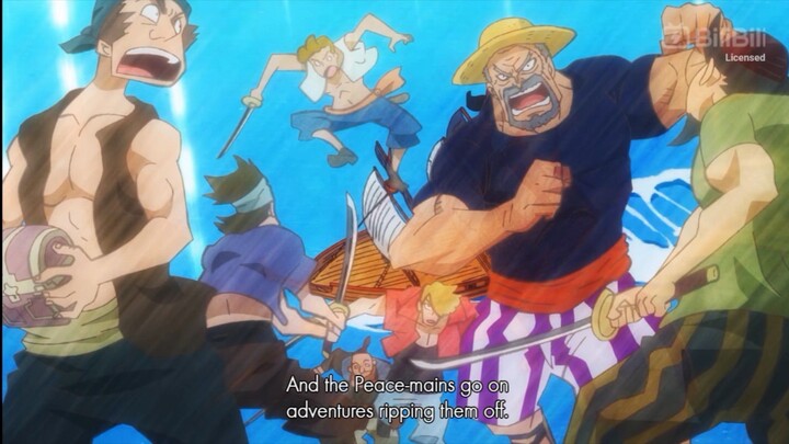 Luffy and Garp in multiverse