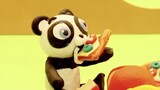 Baby Panda bear Stop motion cartoon for children - BabyClay compilation