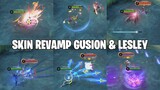 REVIEW SEMUA SKIN REVAMP GUSION & LESLEY - APAKAH EFEK NYA JADI LEBIH BAGUS? MOBILE LEGENDS