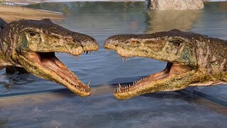 2 Baryonyx vs 2 Suchomimus - Jurassic World Evolution 2 (4K 60FPS)