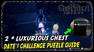 Date's Challenge Labyrinth Puzzle | Genshin Impact | 2 * Luxurious Chests