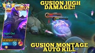 Gusion High Damage Auto Kill ~ Gusion Montage