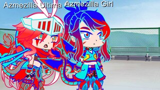 Azmeezilla and Azmeezilla Ultima Girls Form Bite Tail