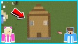 MIPAN & ZUZUZU Buat Rumah Gepeng Di Tanah! - Minecraft Survival