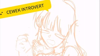 Anime cewek introvert