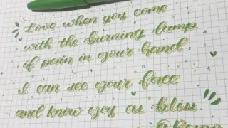 【Life】Brush lettering, quotes practice | New colours of Pentel | 🥝✨