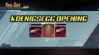 Koenigsegg Crate Opening 🔥 PUBG Mobile Kr