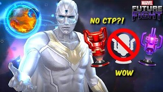 VISION 100% SOLO vs KNULL stage 9 with NO OBELISK!! Energy vs Rage Test - Marvel Future Fight