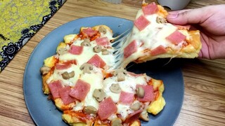 LEFT OVER BREAD PIZZA  / NO BAKE NO KNEAD PIZZA /  CHUBBYTITA