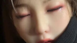 DT Doll Company's custom head sculpt "Closed Eyes No. 2 (Silicone)" head sculpt + universal neck con