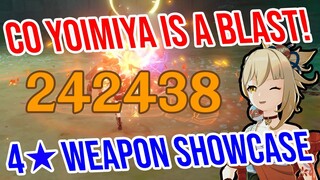 C0 Yoimiya is BACK and BETTER THAN EVER! 4★ Weapon Showcase! Genshin Impact 2.8