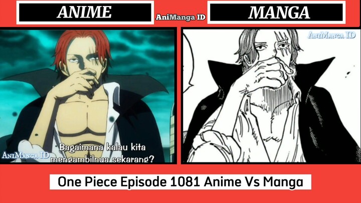 PERBANDINGAN ONE PIECE ANIME 1081 VS MANGA