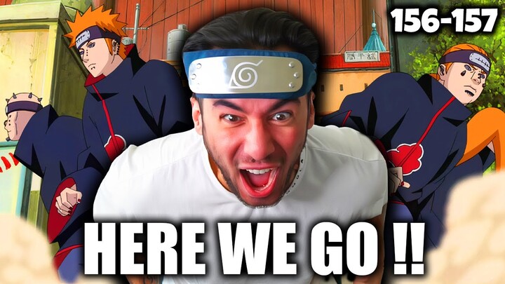 PAIN ATTACKS THE HIDDEN LEAF!! Naruto Shippuden 156-157 Reaction