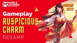 EFEKNYA TETAP | GAMEPLAY REVAMP SKIN LUNAR FEST ODETTE AUSPICIOUS CHARM | Mobile Legends Bang Bang