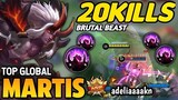 MARTIS BEST BUILD 2022 | TOP GLOBAL MARTIS GAMEPLAY | MOBILE LEGENDS✓