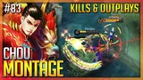 Dragon Boy Kick | Chou Montage #83 | Kills and Outplays | MLBB