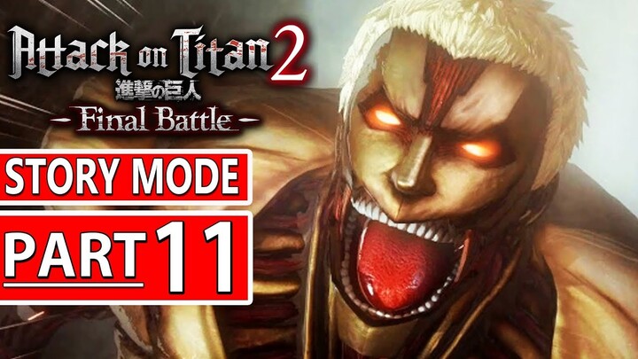 MIKASA VS ARMOR TITAN - AOT 2 Final Battle Indonesia Walkthrough - Part 11