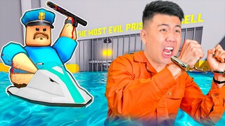 I Escaped Water BARRY'S PRISON RUN IN ROBLOX! (OBBY)