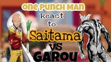 OPM react Saitama Vs Cosmic Garou || GCRV || One Punch Man || Manga Spoiler ||