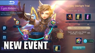 New Event Free Tickets and 7-day Starlight Trial 🟢 MLBB